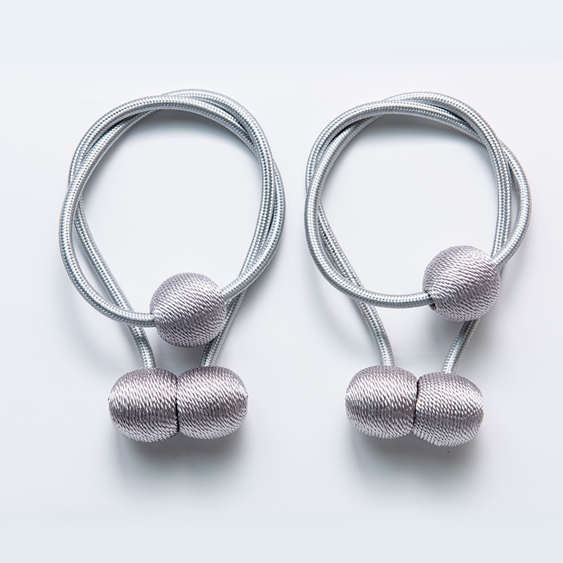 Magnetiska gardinbindningar klämmor legering stickmönster slipsspännen klämmor gardinbindningsring baksidor med kulmagnet