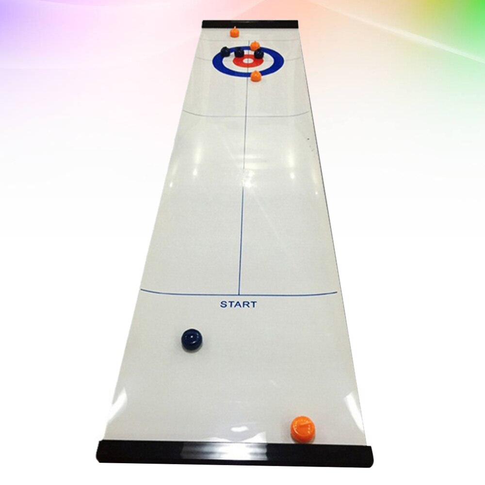 1 sæt curling bordspil legetøj desktop curling fritids sportslegetøj til hjemmebord kontor