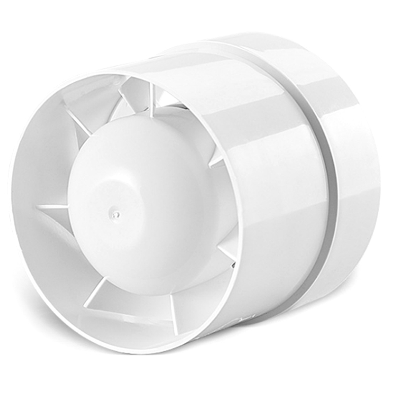 Round Exhaust Fan Duct Ventilator 220V Ventilation Vent Air Extractor for Window Bathroom Toilet Kitchen Booster: Burgundy