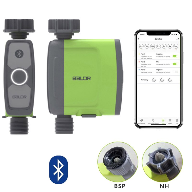 Programmable Bluetooth Water Timer Hose Faucet Timer Garden Soil Moisture Flow Meter Outdoor Automatic Watering Sprinkler System