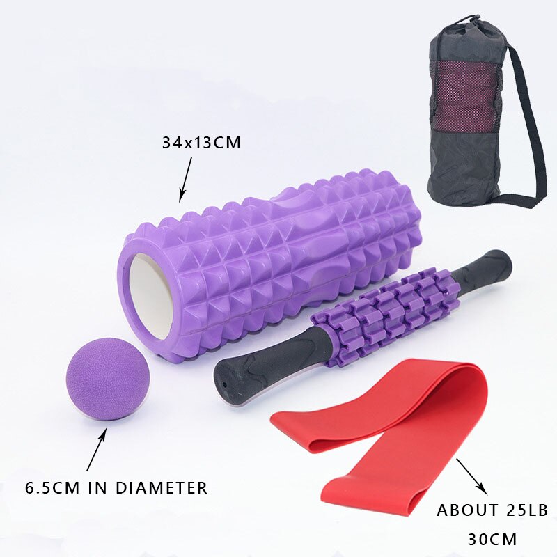 Fitness pilates yoga blokk foam roller innendørs sport gym øvelser avslapning muskel massasje roller yoga murstein treningsutstyr