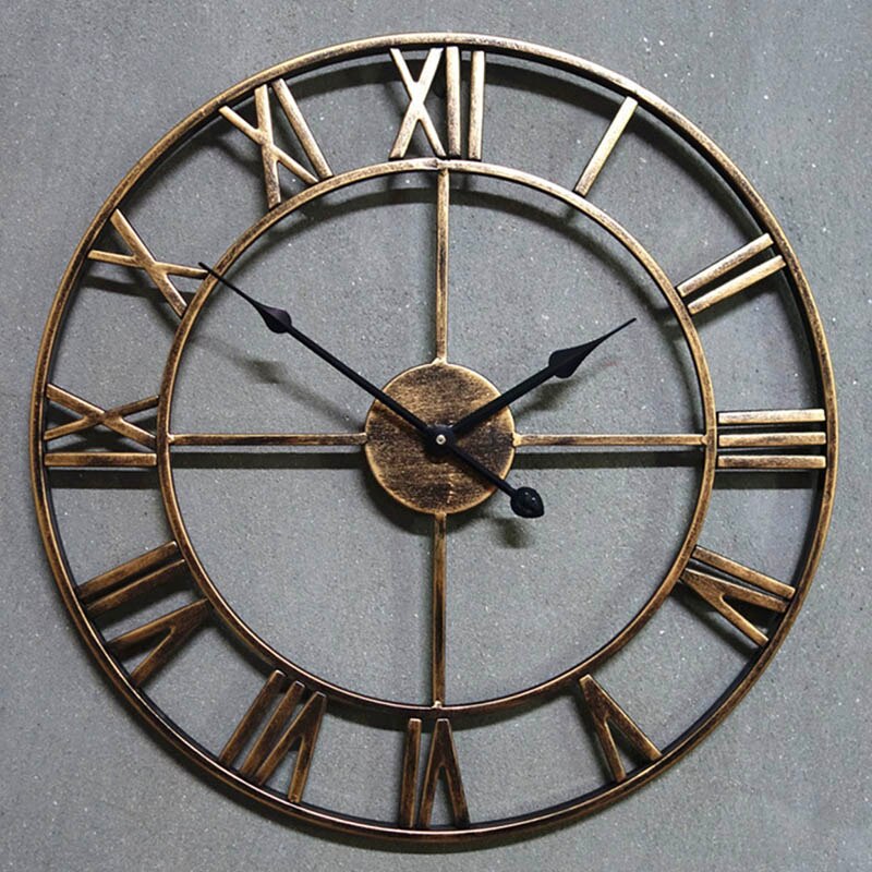 Grote Wandklok Klok Luxe Kunstenaar Woninginrichting Retro Woonkamer Quartz Naald: 3 / 40cm