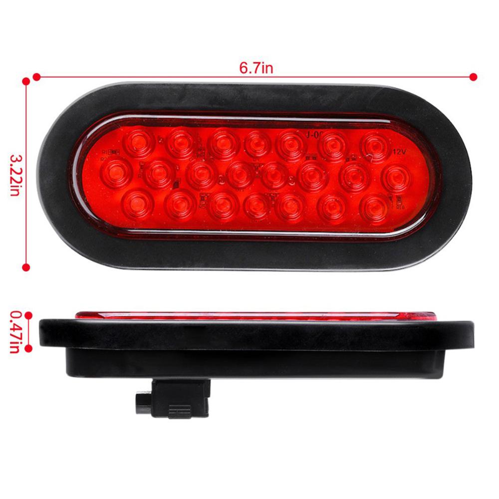 1pcs 12V 24V Red LED Lights 22 LEDS Side Marker Lights Warning Lights Taillights for Truck Van Pickup Car Accessories