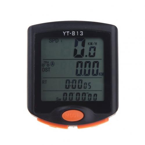 YT-813 Wired Bike Speed Meter Digitale Lichtgevende Fiets Computer Snelheidsmeter: Default Title