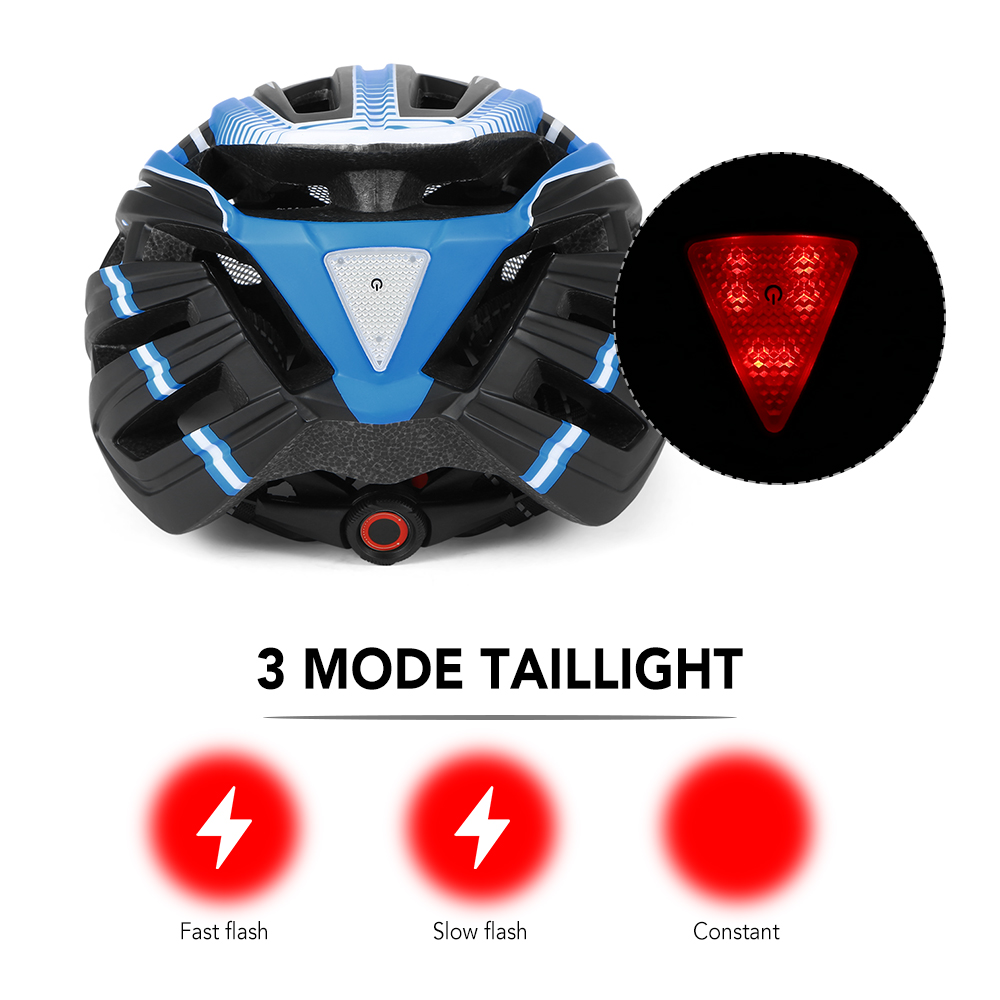 Lixada mountainbikehelm, motorhelm met achterlicht, afneembaar magnetisch vizier, uv-beschermende fietshelmen voor mannen en vrouwen.