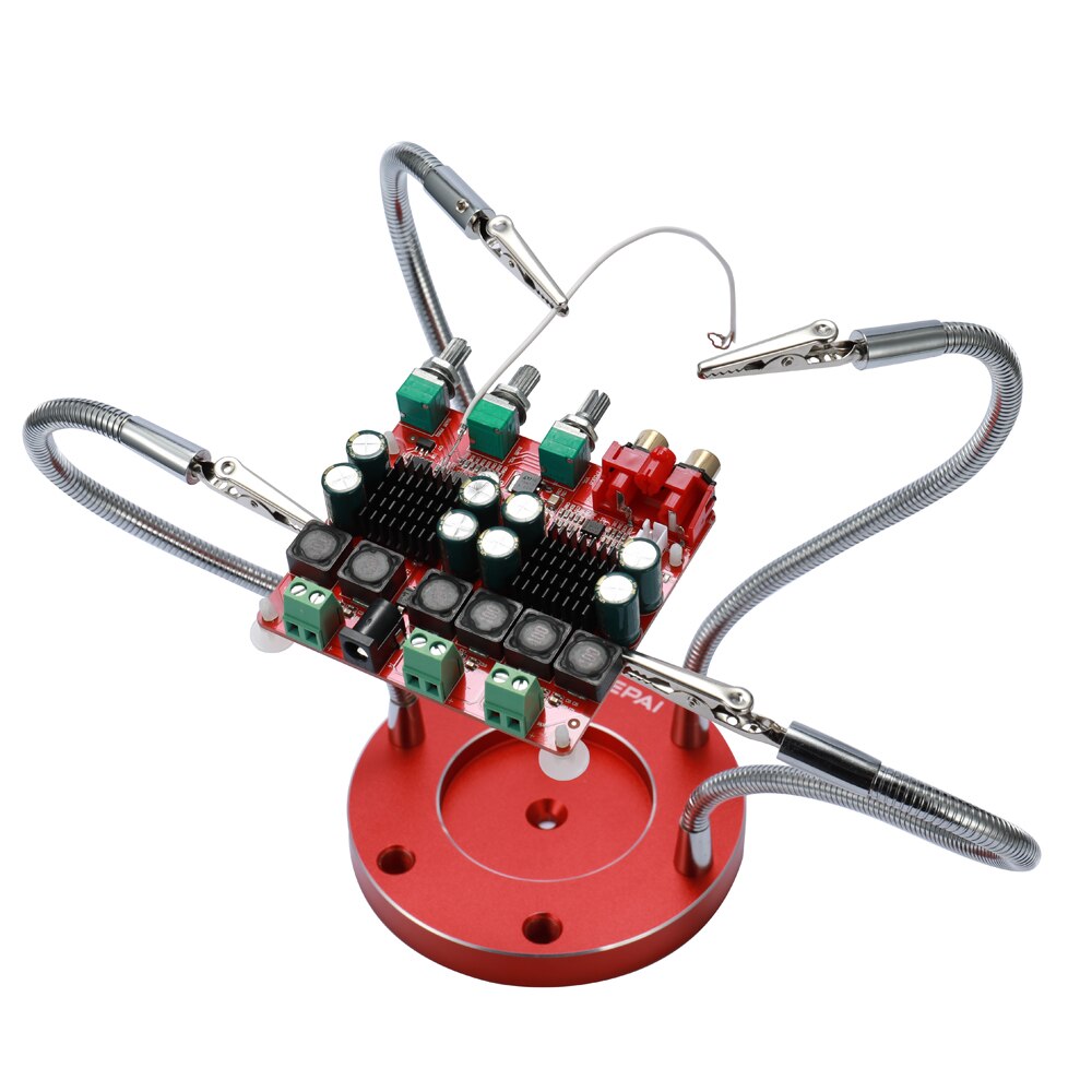 Multifunctionele Rvs Solderen Helpende Handen met 4 stuks Flexibele Armen voor Printplaat Lassen Hulpgereedschappen