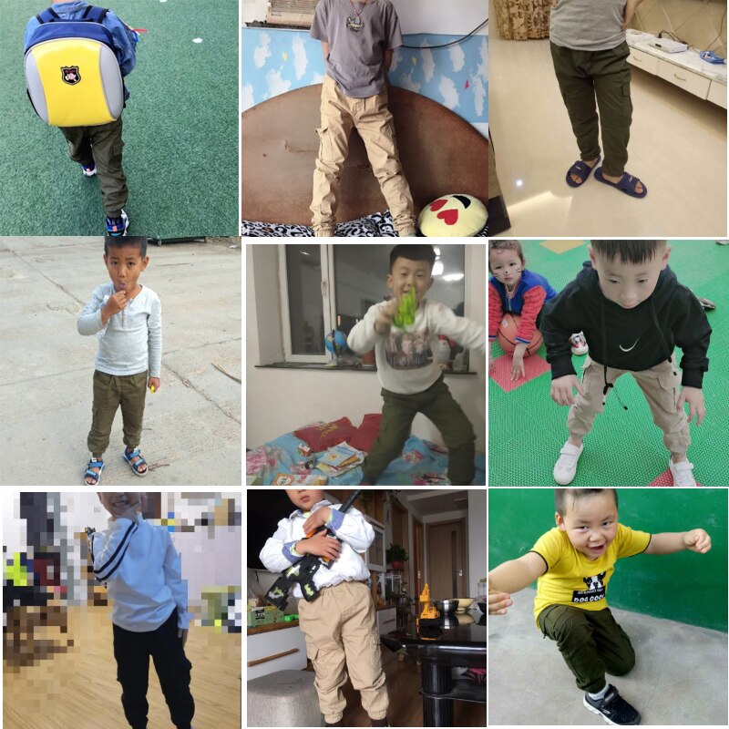 Baby Jongens Broek 3-11years Oude Grote Zakken Cargo Broek En Najaar Kinderen Broek Katoenen Broek 3 Kleuren Peuter broek
