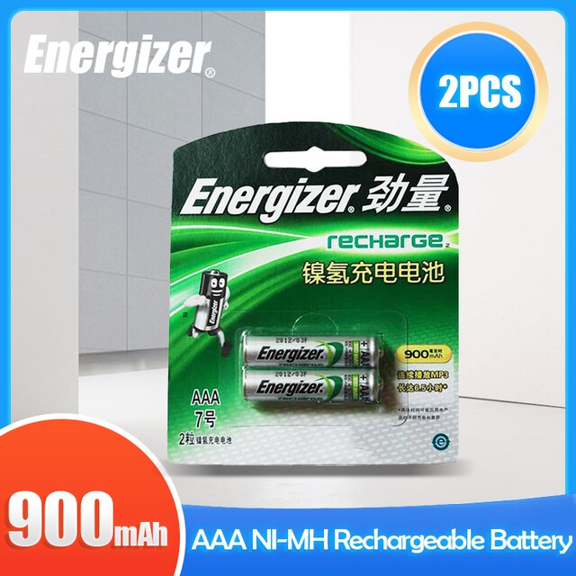 1-4PCS Energizer AAA 1.2V 3A 900mAh Ni-MH Rechargeable Battery For Camera Flashlight Toys Shaver Pre-charged NI-MH Bateria HR03: 2PCS