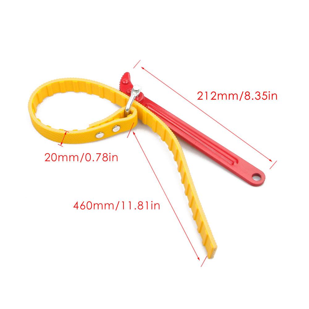 8 Inch Belt Wrench Oil Filter Strap Spanner Chain Oil Filter Cartridge Disassembly Removal Hand Tool