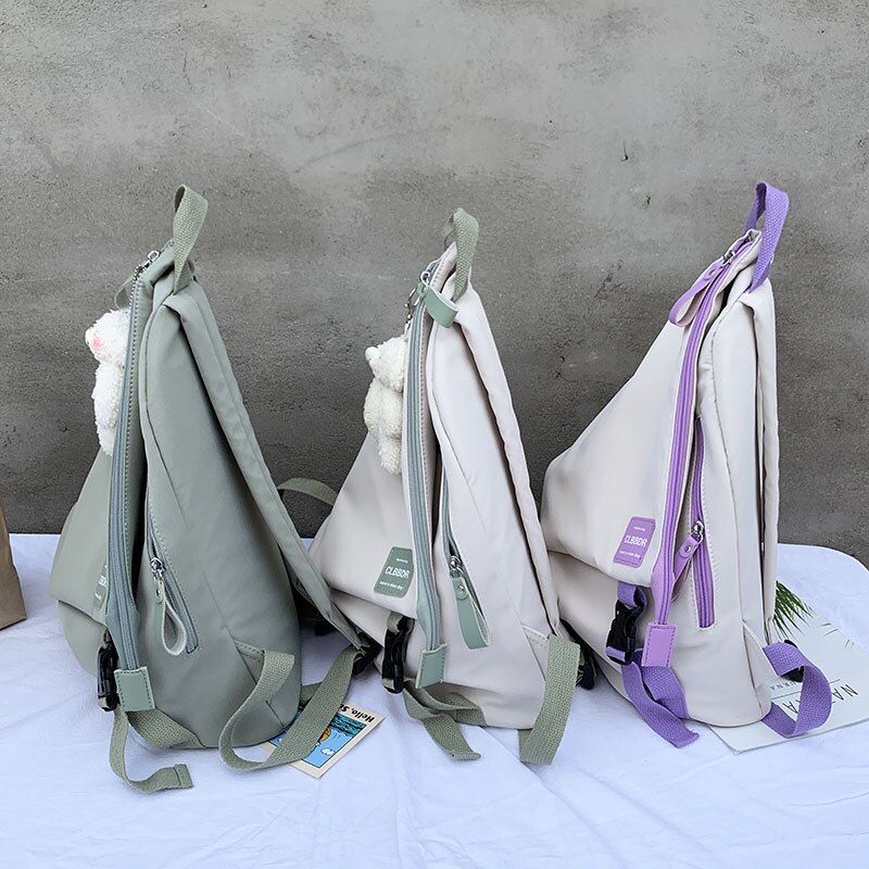 Mochilas escolares de nailon para chicas adolescentes, bolsos de hombro de viaje para ordenador portátil, mochilas para estudiantes universitarios,