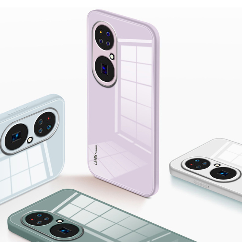 Originale schutzhülle aus gehärtetem glas für huawei  p50 Profi, weiche silikonkanten, robuste rückseite, schutzhülle für das  p 50 p50 Profi 360