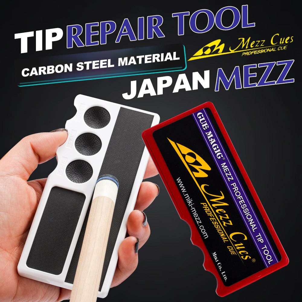 Originele Mezz Tip Reparatie Tool Shaper Burnisher Tapper 4 In 1 Multifunctionele Slijpen Gat Slice 4 Kleuren Biljart Accessoires
