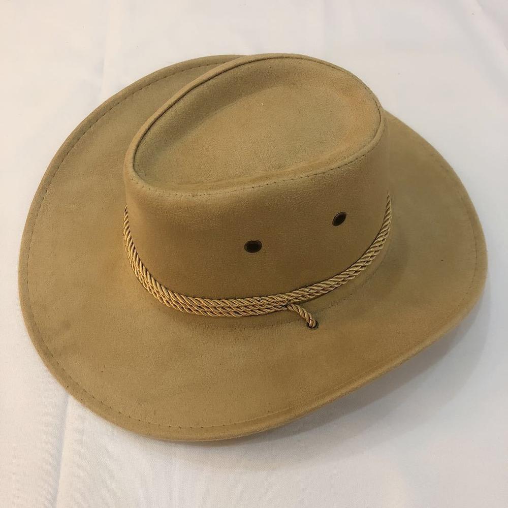 Cowboy Hoed Suede Lente Zomer Man Caps Schaduw Paardrijden Outdoor Effen Kleur Mode