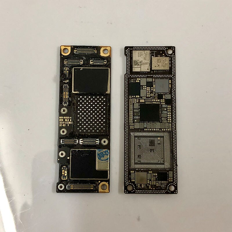 For iPhoneX logic board xs xsmax polishing CPU board bottom iPhone11 11Pro Max switching CPU baseband cutting CNC board