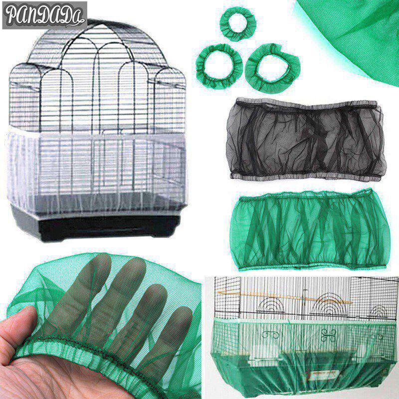 Vogel Netto Netwerk Soft Shell Stof Birdcage Mesh Voor Vogelkooien Zaad Guard Covers Unieke Nylon Luchtige Cover Rok
