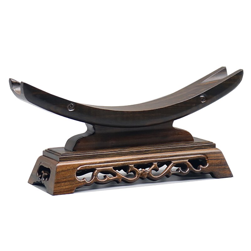 Sword Stand Solid Wood Sword Display Katana Stand Holder Crescent Shape for General Swords