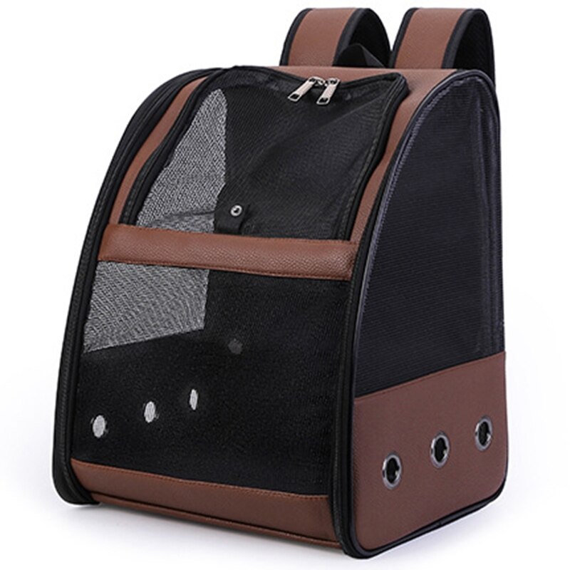Haustier Papagei Rucksack Tragen KäFeige Katze und Hund Ich bin Freien Reise Atmungs Träger Vogel Transport Tasche Vogel Liefert: Braun 