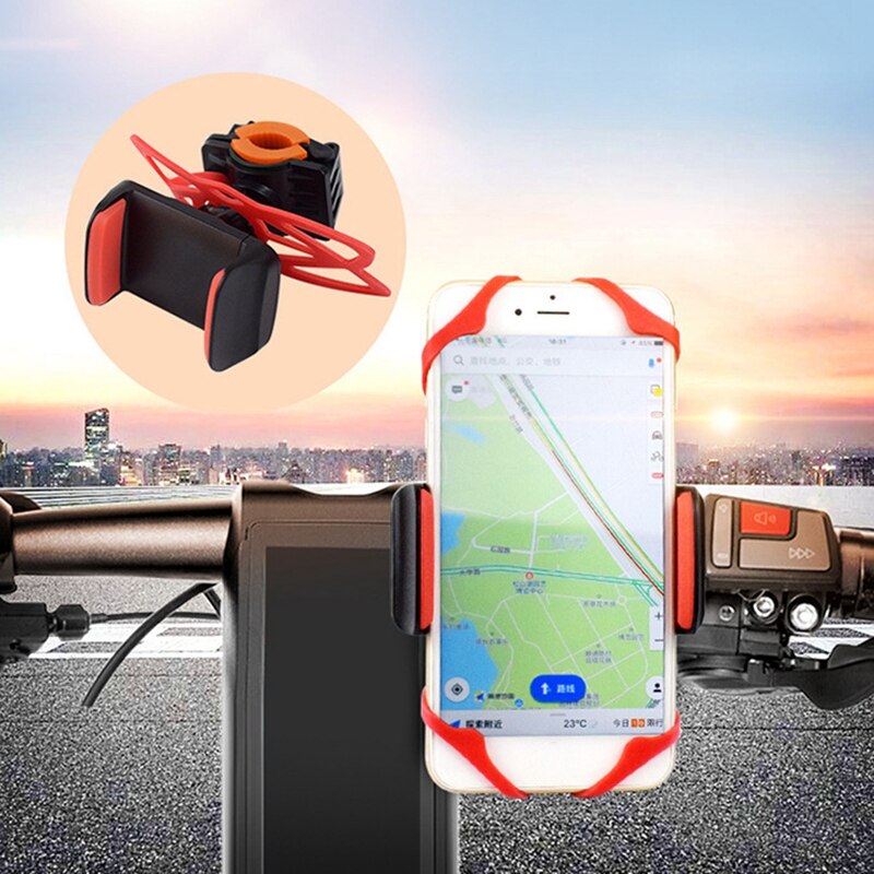 -4 Pcs Motorcycle Phone Mount Tether,Security/Fall Prevention, for Bicycle Bike, Motorcycle,Cell Phone Holder Band