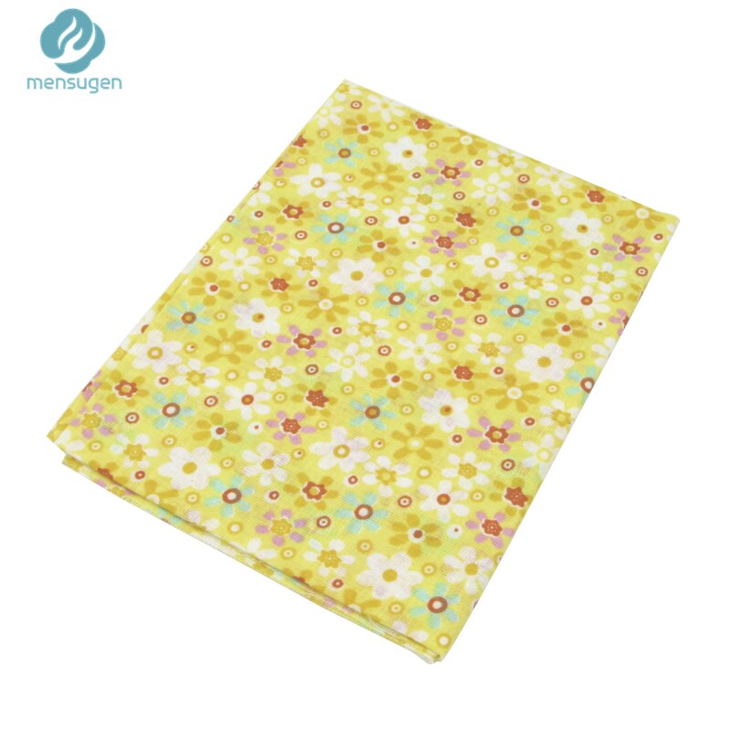 Tela para colchas de algodón de 100% amarillo de 7 Uds., para costura DIY, Patchwork, ropa de cama para niños, bolsas Tilda Doll, telas para bebés, tela de 50*50cm