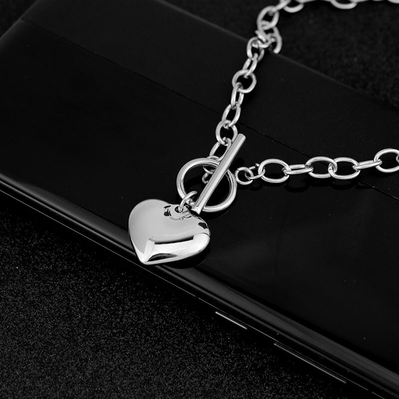 Romantic Heart Necklaces Women Pendant Necklaces Chokers Necklaces Party Charm jewelry