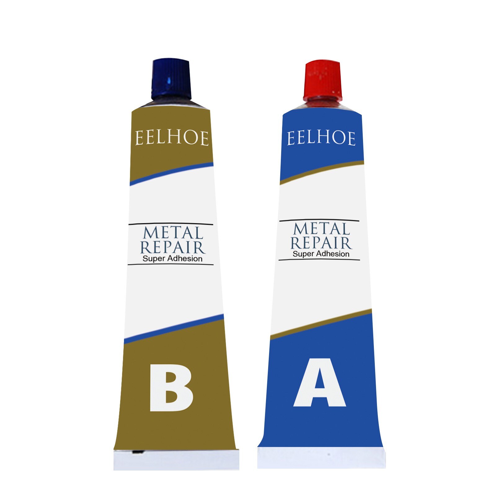 type metal repair glue 80g for industrial-heat resistance cold welding metal repair glue for cracks, fuel tank water pipes: 80g