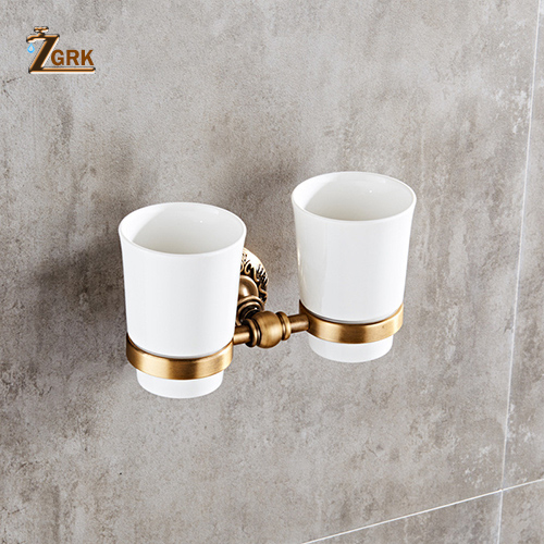 Zgrk space aluminium badeværelsesserie antik børstet håndklædering toiletpapirholder kopholder morgenkåbekrog badeværelse hardware: Gjl 04f