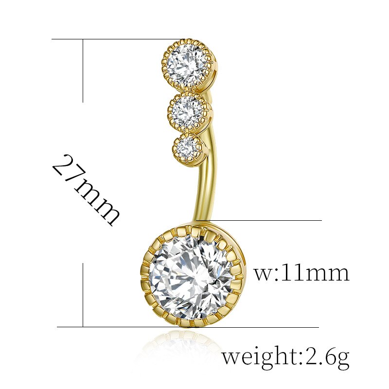 1pc Neue Zirkon Chirurgische Edelstahl Nabel durchbohren Blume Anhänger Bauchnabel Ringe Bauch durchbohren Körper Jewely