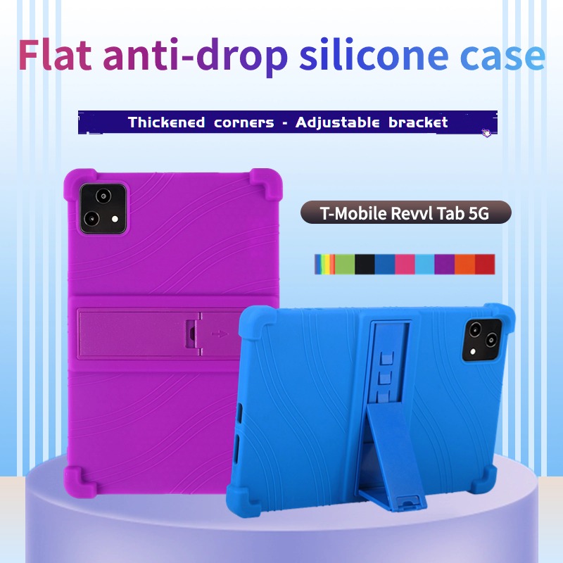 For T-Mobile REVVL TAB 5G Case 10.36Inch resistant silicone protective case Adjustable stand Children's tablet full edge so