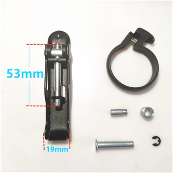 Folding Bike Stem Repair Parts Quick Release Folding Fixing Clamp Buckle E-bike Electric Folding Bicycle Parts: black