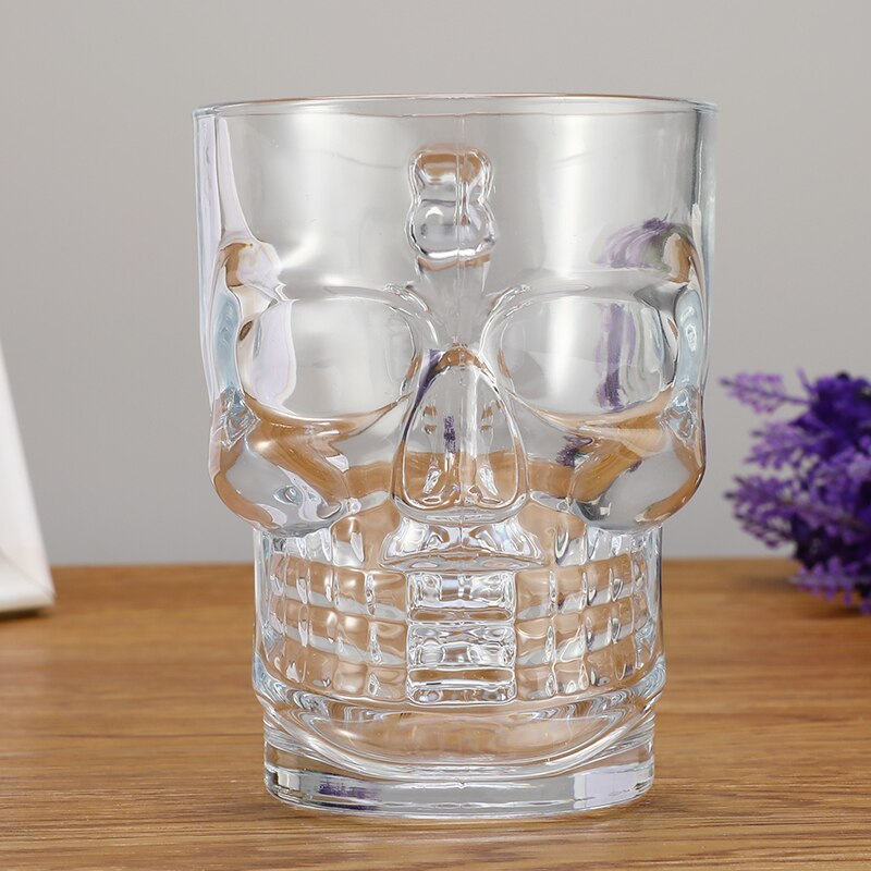 500ml kreatywny czaszka piwo kubek z uchwytem lampka robić wina kubek kubek gotycki dla domu Barware Drinkware Whisky szklanka w formie czaszki woda pitna