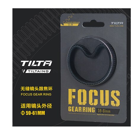 Tilta Tiltaing Seamless Focus Gear Ring 360 ° Rotation Silent Follow Focus Ring For SLR DSLR Camera Accessorie: 59-61mm