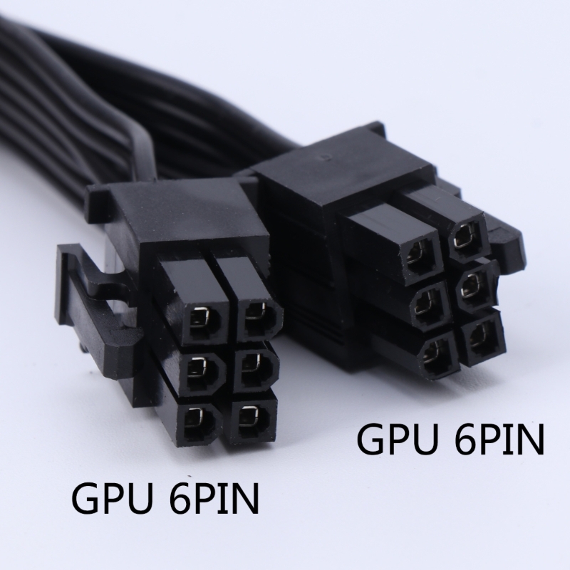 6Pin PCIe Extension Power Cable 6Pin Male to Male 6Pins PCIe Power Extension Adapter Cord