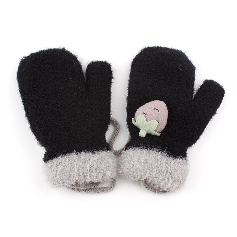 1 paar Winter Baby Jongens Meisjes Gebreide Handschoenen Warm Touw Volledige Vinger Wanten Handschoenen Voor Kinderen Peuter Kids