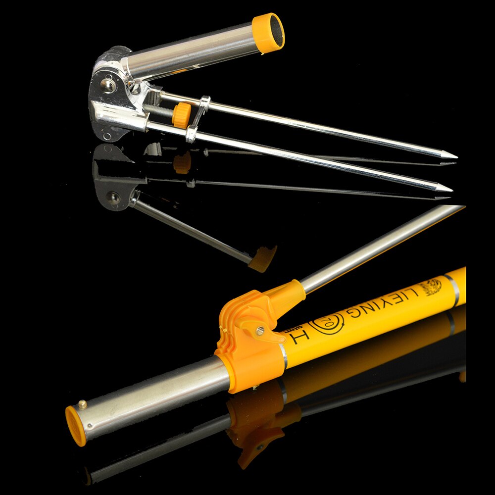 Iemiht vara de pesca de pé, suporte para varas de pesca, fibra de carbono, ajustável, telescópica, ferramenta de pesca, 1.7/2.1/2.4m