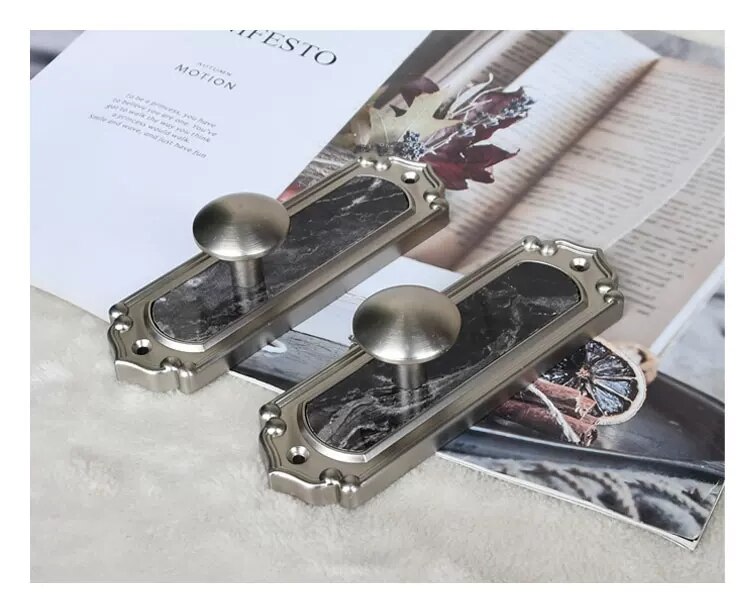 ANYUANKW 2 stuks vintage legering knopgordijn holdback, gordijnhaken met schroeven, bronzen gordijnhaken voor woonkamer, slaapkamer