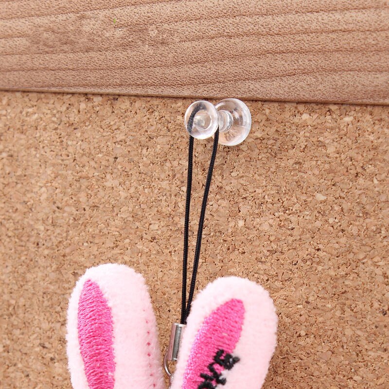100pcs Plastic Clear Push Pins Transparent Decorative Thumbtacks Thumb Tacks Drawing Pin Cork Board Pins Stationery Supplies
