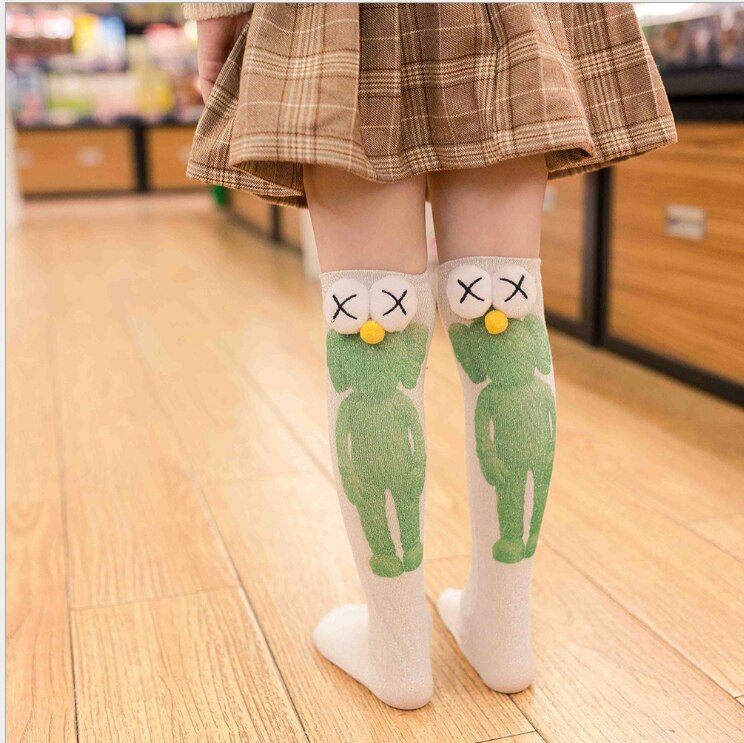 Kinderen Grote Ogen Vlinder Knie Sokken