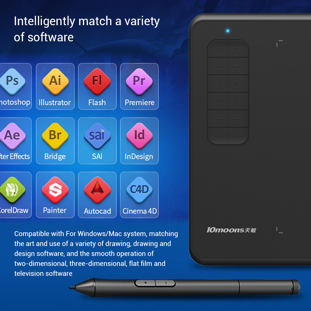 Drawing Digital Graphics Tablet Electronic Notebook Portable Handwriting Pads Writing For Business Office Children&#39;s Game OSU