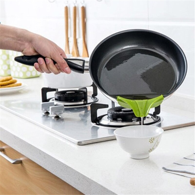 Bec verseur antidérapant en Silicone, Pour la cuisine, sans déversement, Pour casseroles, bols et bocaux