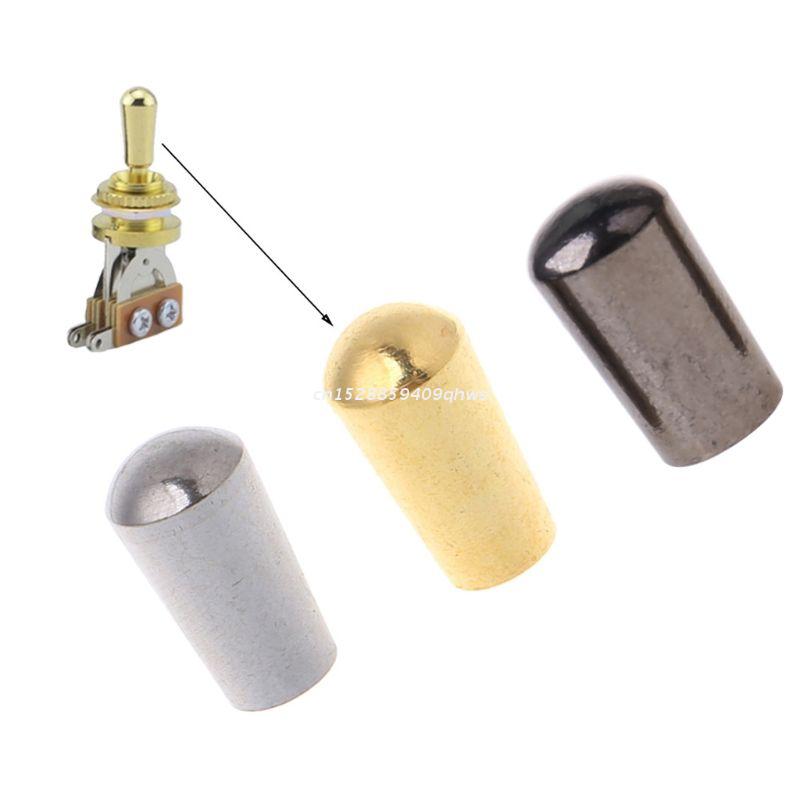 intern Faden 3.5mm Messing elektrisch Gitarre Umschalten Schalter Knöpfe Spitze Taste