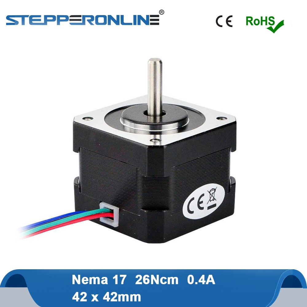 Nema17 Stepper Motor 34mm 26Ncm 0.4A 12V Motor Nema 17 Step Motor 42 Motor 4-lead for DIY 3D Printer
