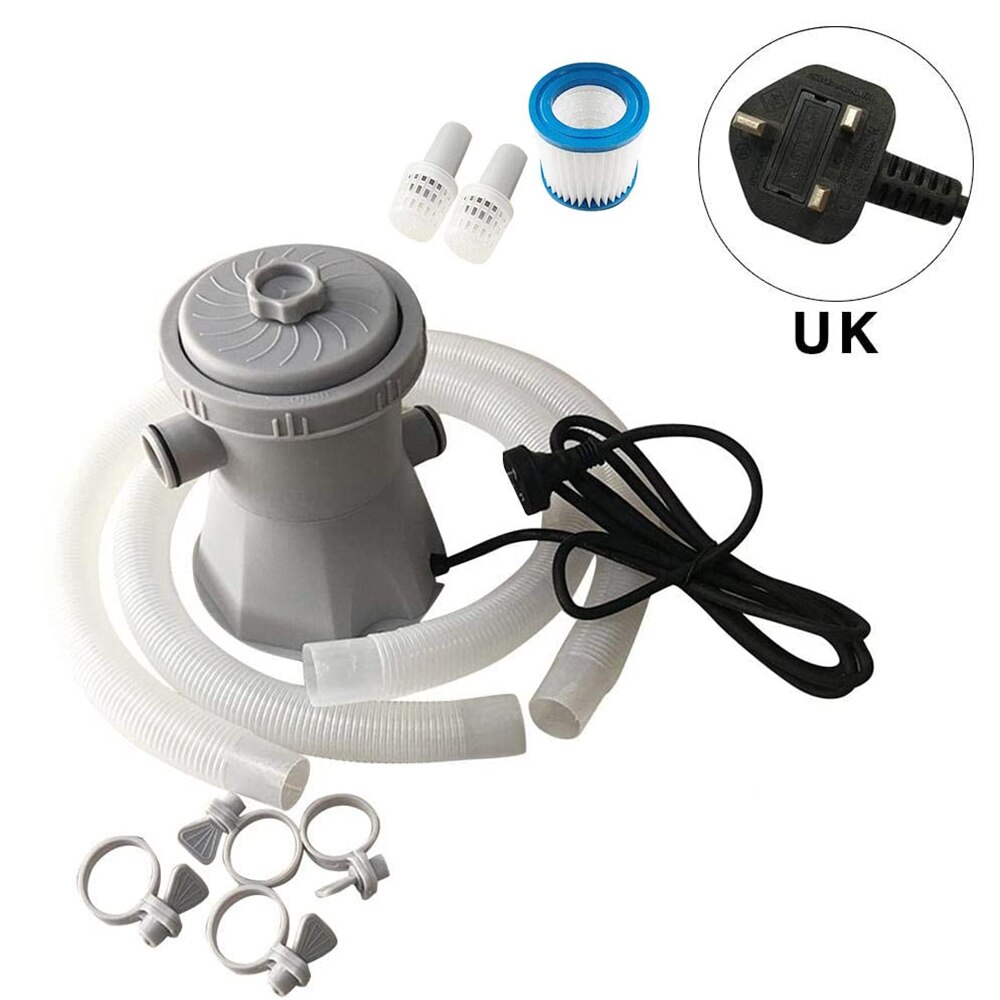 UK Plug 220V Electric Swimming Pool Filter Pump,Swimming Pool Pump And Filter Kit,Pool Pump,Paddling Pool Pump Water