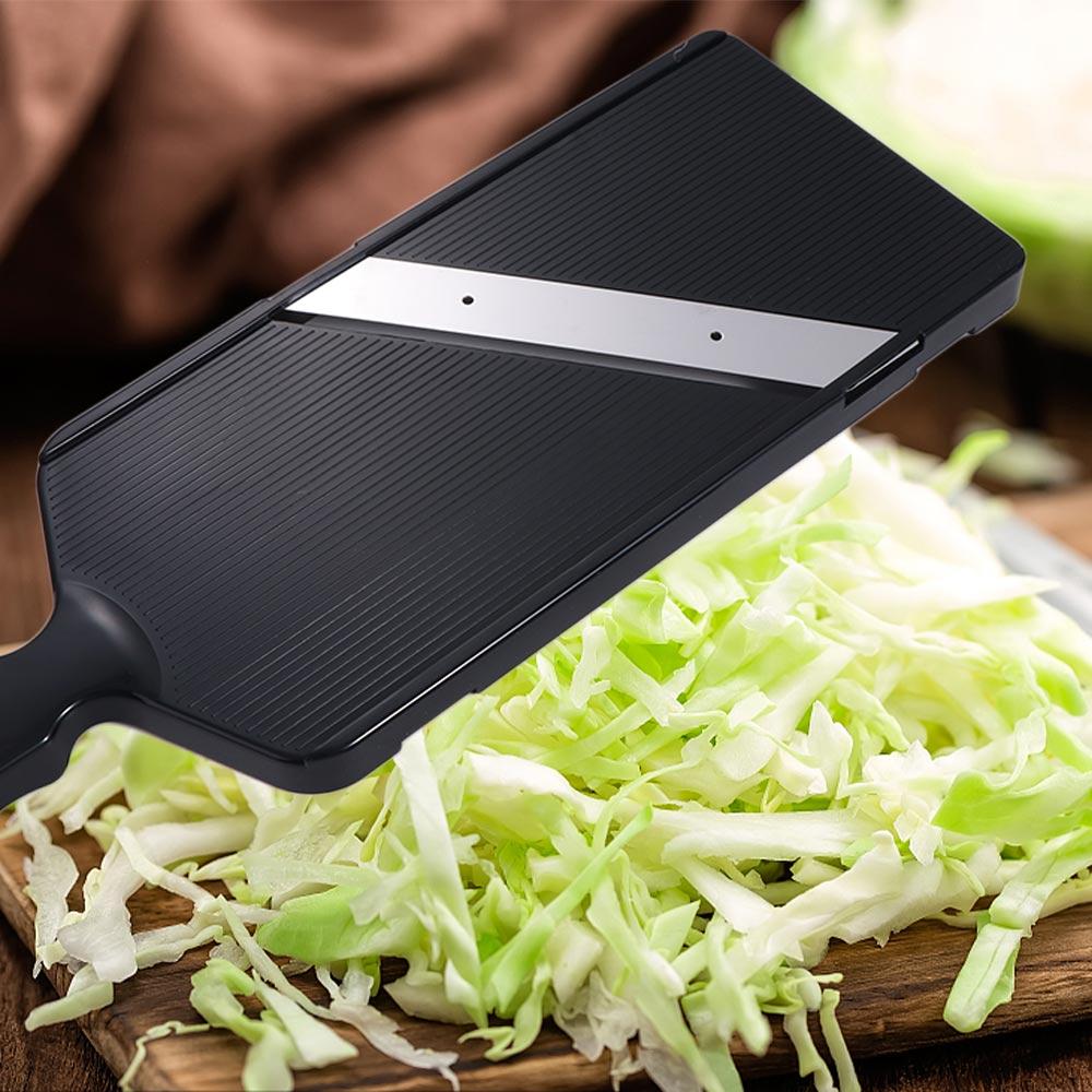 Saladesnijder Roestvrijstalen koolrasp Plastic handvat Multifunctionele groenteversnipperaar Handmatig hakken