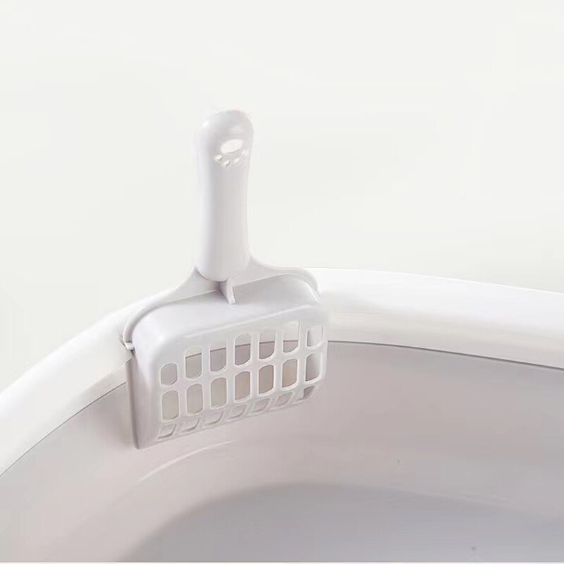 Cat Litter Box Splash-Proof Semi-Enclosed Detachable Cat Toilet With Spoon Deodorizing Cat And Kitten Cage Can Put Sandbox Suppl