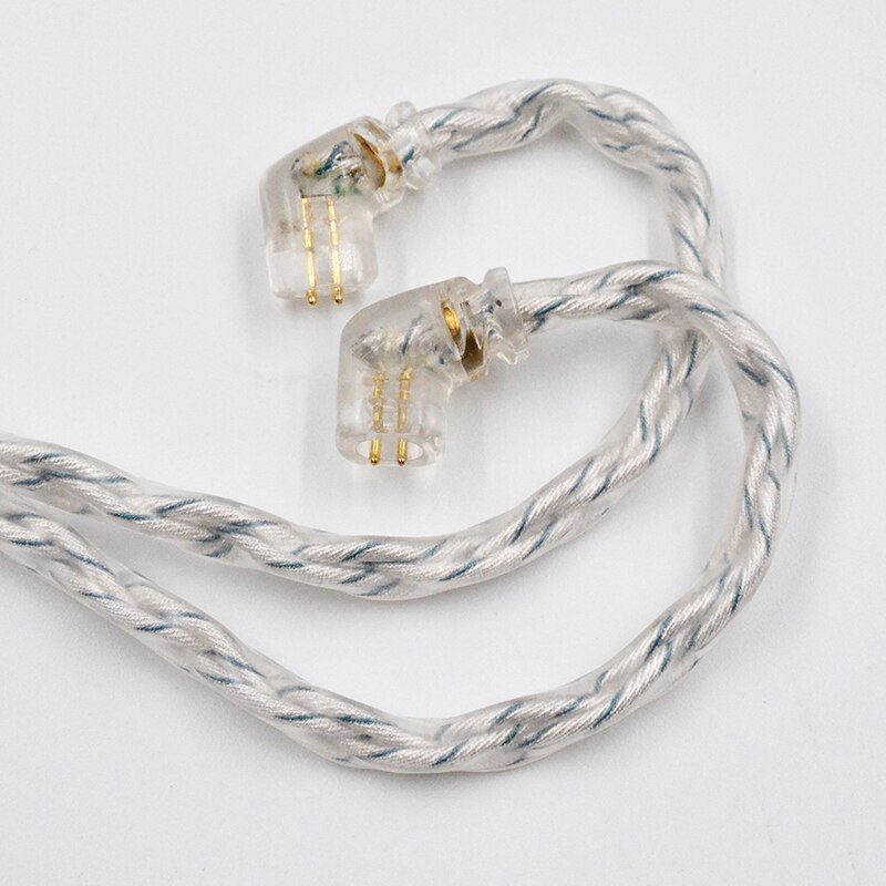 KZ 8 Core Silber Blau Hybrid 784 kerne Silber überzogene Upgrade Kabel Kopfhörer Kabel Für KZ ZS10 PRO ZSN PRO ZSX DQ6 ZAX ASX ASF: Default Title