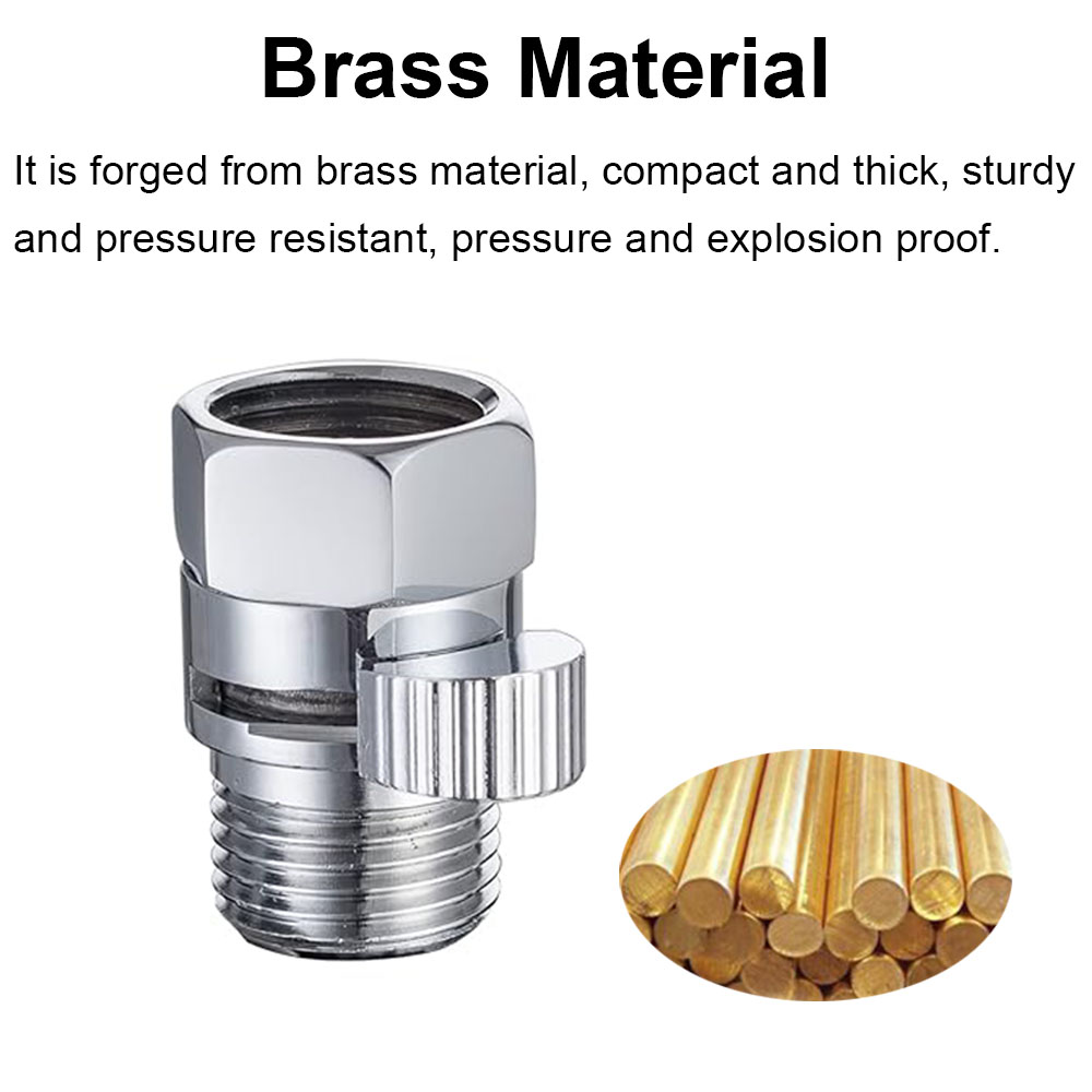 Brass Water Flow Quick Control Valve Shut Off Valve For Shower Head Adjustable Water Pressure Regulator Bath Water Tap Accessory