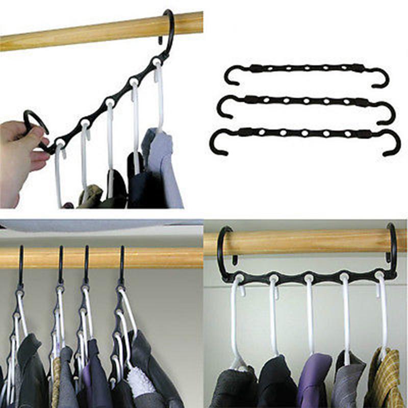 Multifunctionele Magic Kleerhanger Space Saver Wonder Magic Kleerhanger Rack Antislip Kleerhanger Organizer