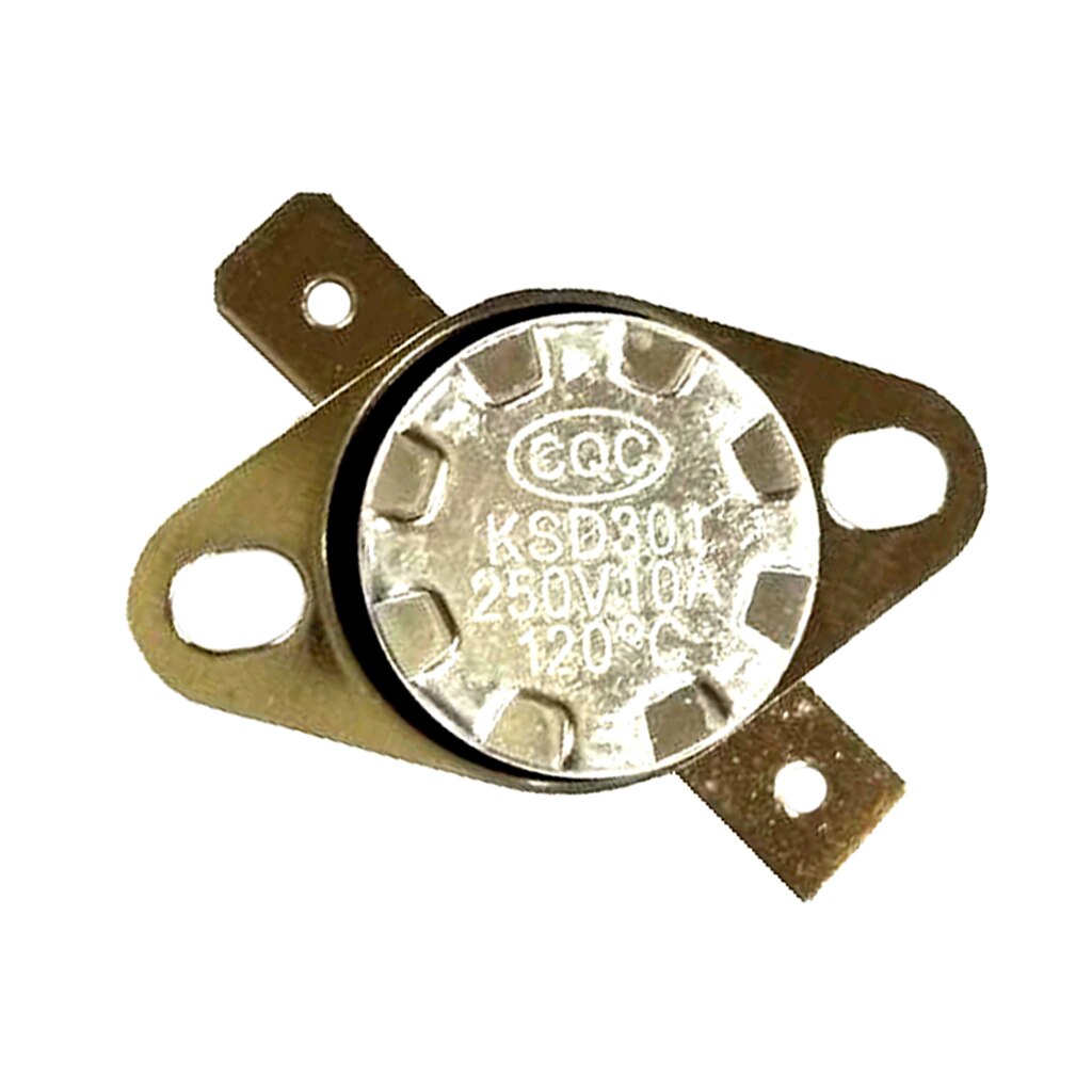 2pcs Temperature Control Switch Thermostat 120°C N.C. Normal Closed