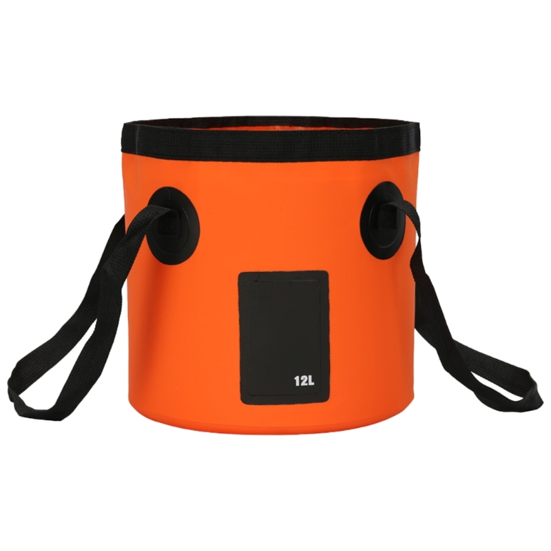 Opvouwbare emmer 5 gallon container Opvouwbare wateremmer Draagbare wastafel voor kamperen Vissen Reizen 12L: Oranje