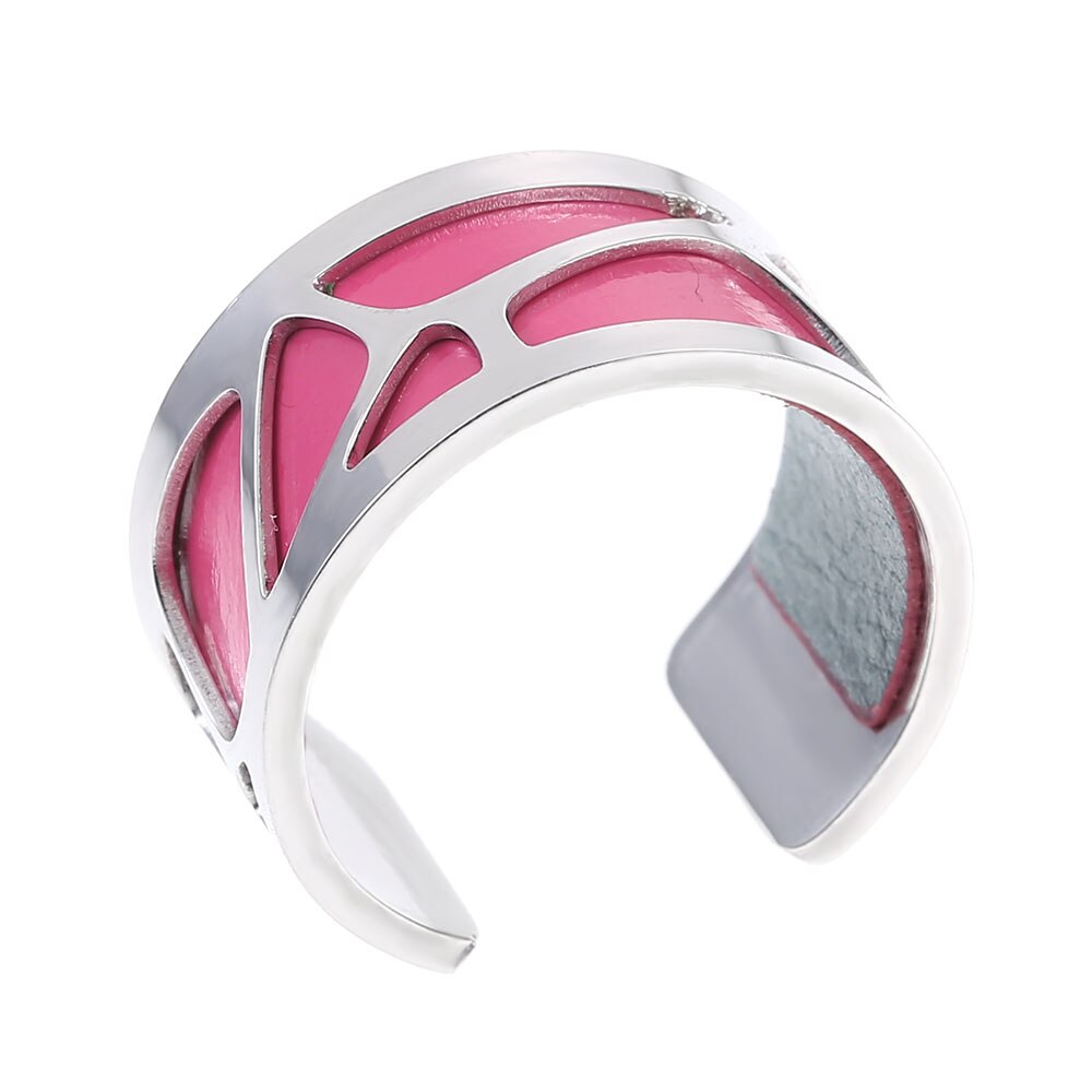Cremo Open Resizable Rvs Ring Voor Vrouwen Verwisselbare Lederen Ring Bijoux Bagues Giet Femme Anillos: SR0024702